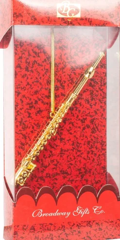 Gold Flute Ornament | The Christmas Loft< Online