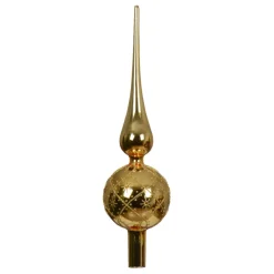 Gold Glass Finial Tree Topper< Fashion