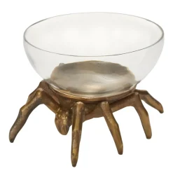 Gold Spider Bowl< Fashion