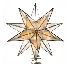Gold Sputnik Capiz Tree Topper | The Christmas Loft<Kurt Adler New