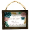 Good Day Floral Inspirational Wood Sign< Hot