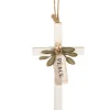Grace Cross Peace Ornament with Green Leaves< Best