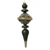 Green Elegant Glass Finial Set of 2 Ornaments< Best