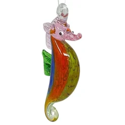 Green Fin Seahorse Ornament< Clearance