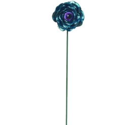 Green Floral Eyeball Pick< New