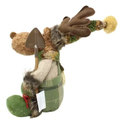 Green Plush Sitting Moose Figurine - The Christmas Loft< Fashion
