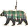 Green Puffy Bear Ornament< New