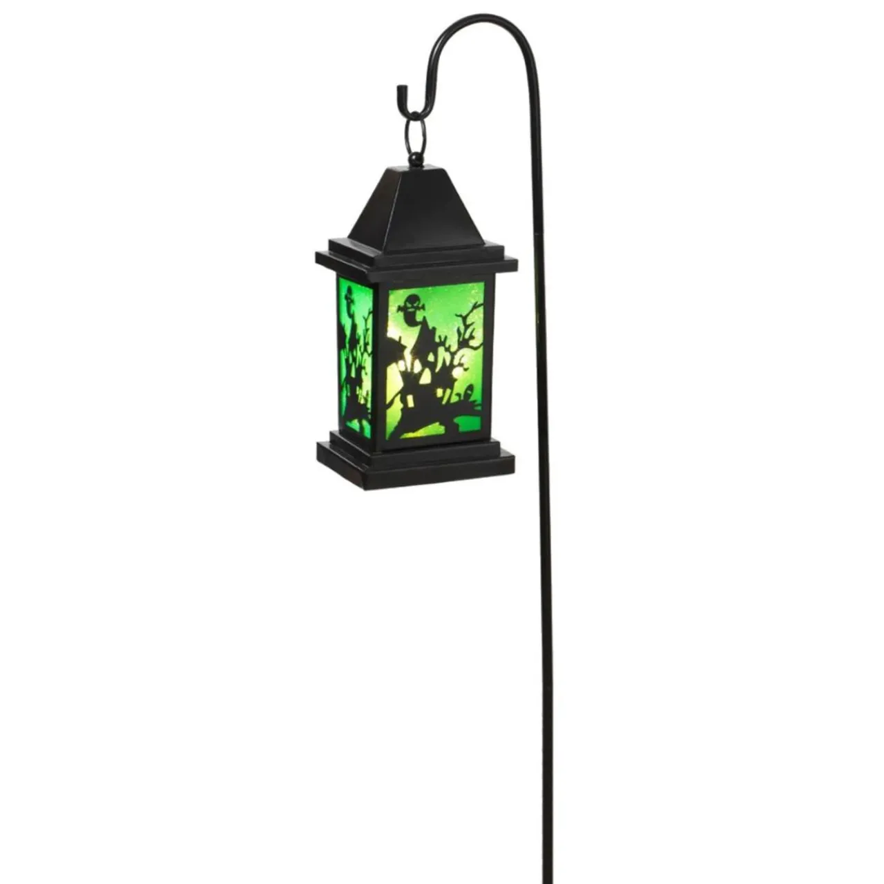 Green Solar Powered Lantern With Ghost Yard Theme< Best