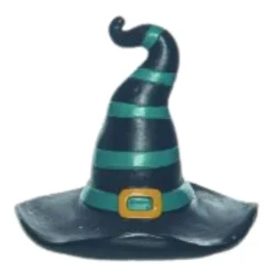 Green Witch Hat Figurine< Fashion