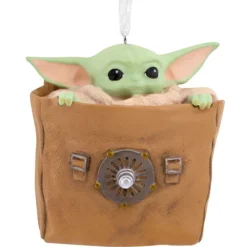 - Star Wars Mandalorian Grogu In Bag Ornament | The Christmas Loft<Hallmark Discount