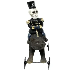 Halloween Cat on Wheels with Skeleton Rider< Online