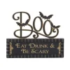Halloween Cutout Boo Sign on Message Brick< Sale