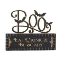 Halloween Cutout Boo Sign on Message Brick< Sale