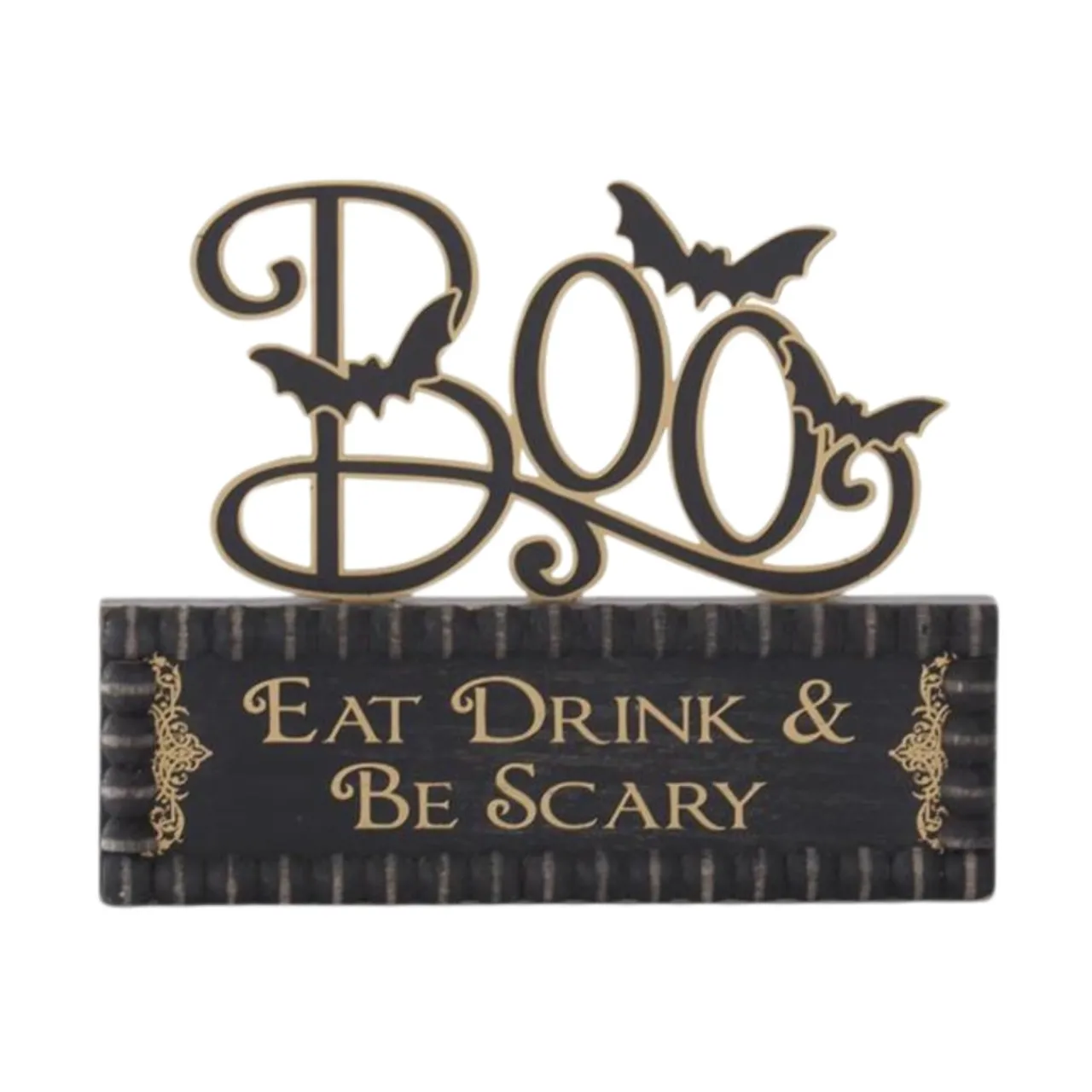 Halloween Cutout Boo Sign on Message Brick< Sale