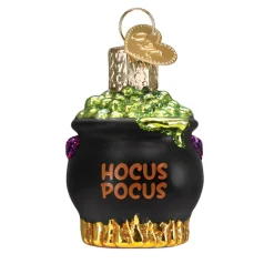 Halloween Mini Cauldron Ornament<Old World Glass Outlet