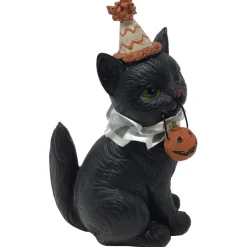 Halloween Party Cat With Pumpkin | The Christmas Loft< Hot