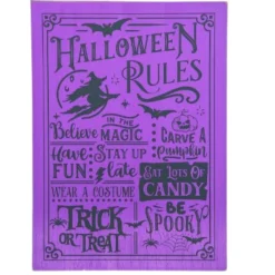 Halloween Rules Wall Decor< New