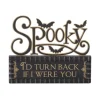 Halloween Spooky With Bats Sign< New