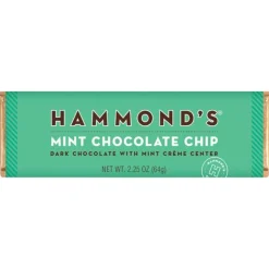 Hammond's Candies Mint Chocolate Chip Chocolate Candy Bar< Fashion