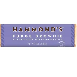 Hammonds Candies Fudge Brownie Ganache Milk Chocolate Bar< Clearance