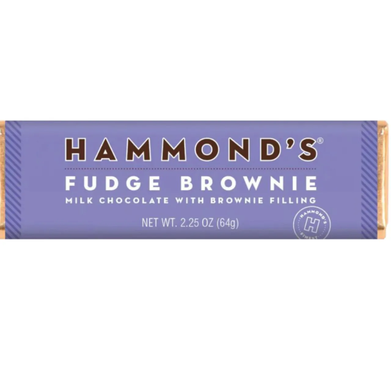 Hammonds Candies Fudge Brownie Ganache Milk Chocolate Bar< Clearance