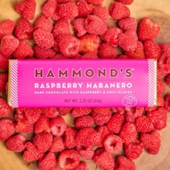 Hammonds Candies Raspberry Habanero Dark Chocolate Candy Bar< Fashion