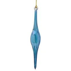 Hand Blown Glass Blue Icicle Ornament<Egyptian Museum Clearance