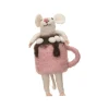 Handmade Wool Felt Mouse in Mug Outfit< Sale
