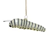Hand-Painted Glass Striped Caterpillar Ornament< Discount