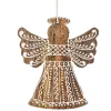 Hand-Painted Wooden Angel Ornament< Outlet