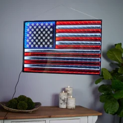Hanging American Flag Infinity Light< Best
