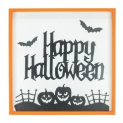 Happy Halloween Hanging Wood Sign - The Christmas Loft< Hot