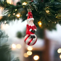 Having a Ball Santa Ornament< New