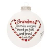 Heart Gifts By Teresa - Grandma Cared For Ornament<Hearts Gifts By Teresa Online