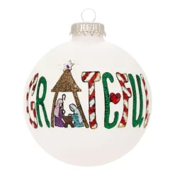 Heart Gifts by Teresa - Grateful Nativity Ornament<Hearts Gifts By Teresa Best
