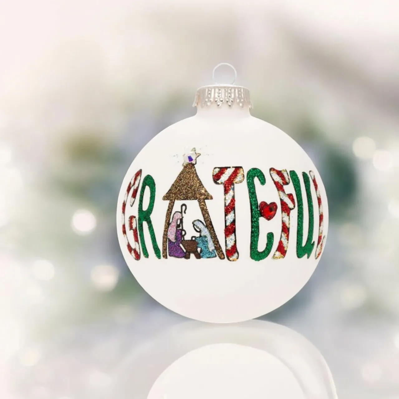 Heart Gifts by Teresa - Grateful Nativity Ornament<Hearts Gifts By Teresa Best