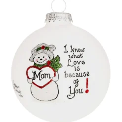 Heart Gifts by Teresa - USA Made - Mom Snow Man Ornament<Hearts Gifts By Teresa Sale