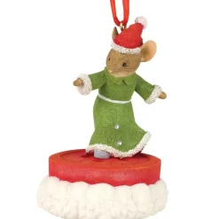 Heart Of Christmas - Tails With Heart - Button Boarder Mouse Ornament | The Chri< Discount