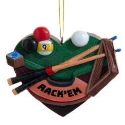 Heart-Shaped Billiards Ornament<Kurt Adler Fashion