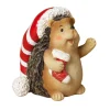 Hedgehog Holding A Christmas Stocking< Best