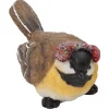 Holiday Bird Wearing Ear Muffs Figurine - The Christmas Loft< Outlet