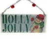 Holly Jolly Vintage Art Ornament< Sale