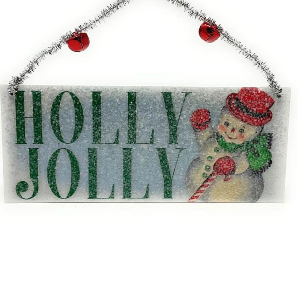 Holly Jolly Vintage Art Ornament< Sale