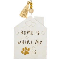 Home is Where My Dog is House Shaped Ornament< Sale