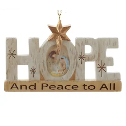 Hope And Peace Holy Family Nativity Ornament<Kurt Adler Clearance