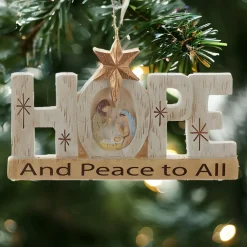 Hope And Peace Holy Family Nativity Ornament<Kurt Adler Clearance