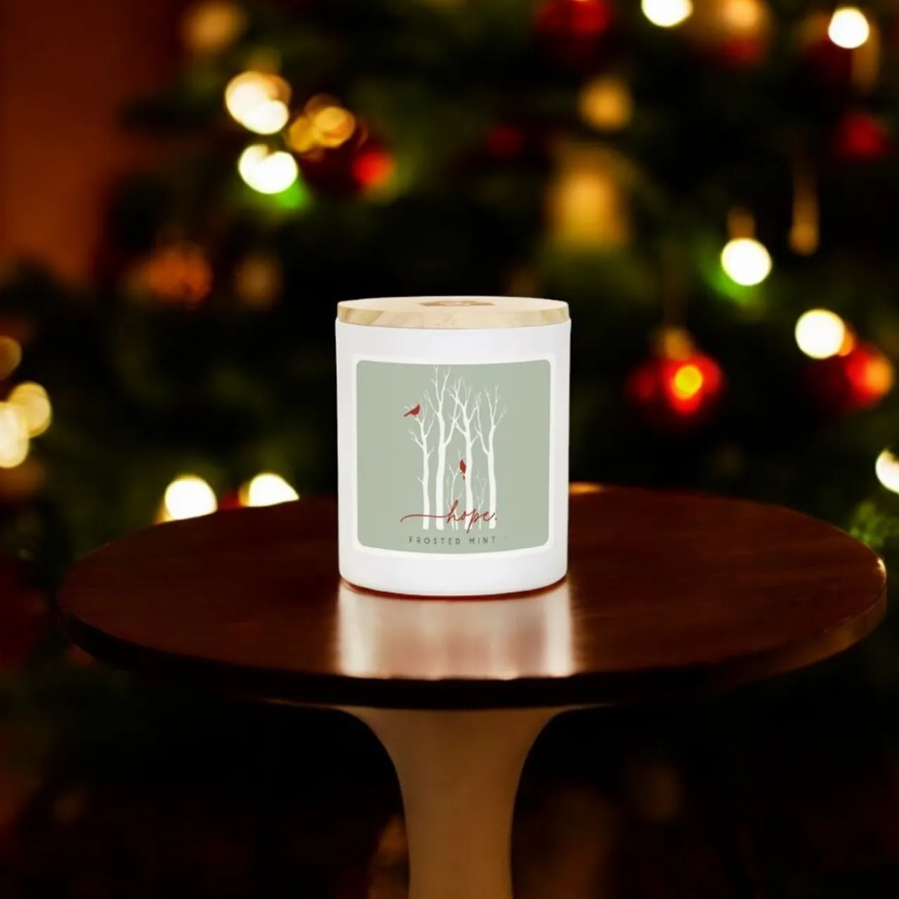 Hope Cardinals Candle with Frosted Mint Scent< Sale