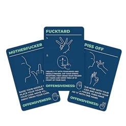 How to Swear in Sign Language Card Pack< Fashion
