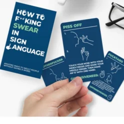 How to Swear in Sign Language Card Pack< Fashion