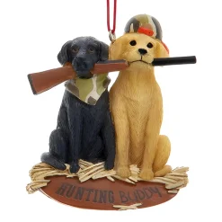 Hunting Buddies Dog Duo Ornament<Kurt Adler Hot